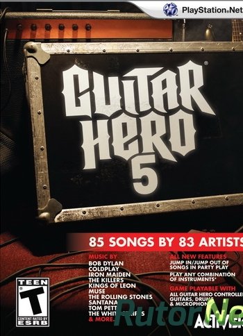 Скачать игру Guitar Hero 5 PS3 MOVE USA En 3.50 Cobra ODE / E3 ODE PRO ISO (2009) через торрент на rutor