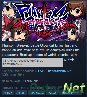 Скачать игру Phantom Breaker: Battle Grounds P MULTI6 (2015) (1.03) через торрент на rutor