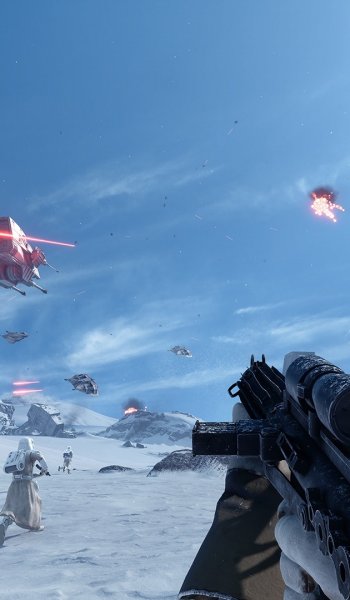 Скачать игру В Star Wars Battlefront Люк Скайуокер не очень подходит для ноги AT-AT через торрент на rutor